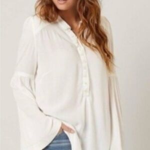 Free People Cream Blouse